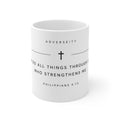 Inspirational Scripture Mug — "I Can Do All Things" Philippians 4:13 Coffee Cup