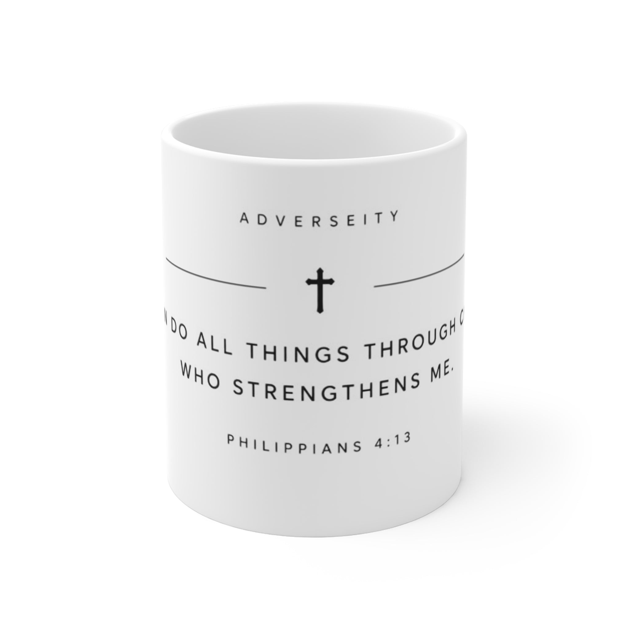 Inspirational Scripture Mug — "I Can Do All Things" Philippians 4:13 Coffee Cup